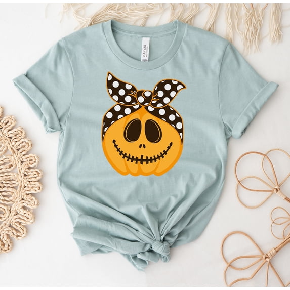 Pumpkin T-shirt Thanksgiving Shirt Fall Top Halloween Gift Spice Shirts Blessed Women's Watercolor Colorful Pumpkins Thankful Autumn Cute For