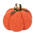 thumbnail image 1 of Pumpkin Table Decor Orange Knit Single Piece for Halloween and Thanksgiving Indoor Display, 1 of 6
