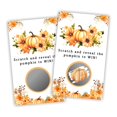 Pumpkin Theme Scratch Cards 3.5x2.1 40 Pack Halloween Fall Party Game ...