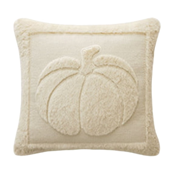 Pumpkin Throw Pillows 18 x 18 Inch, Plush Tufted Fall Thanksgiving Decor for Sofa Couch