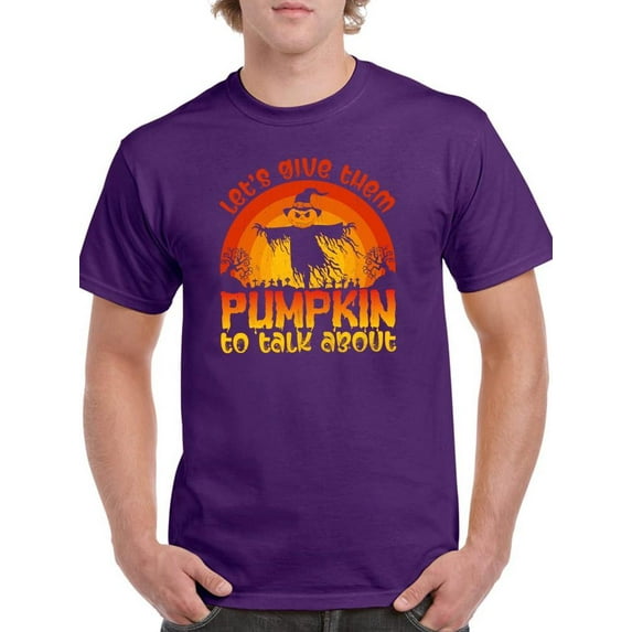 Pumpkin To Talk About T-Shirt Men -Image by Shutterstock, Male Medium