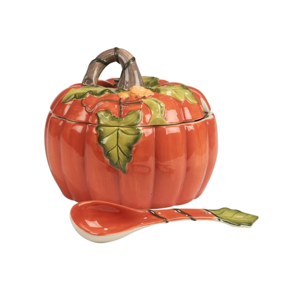 Pumpkin Tureen with Ladle for Harvest Morning