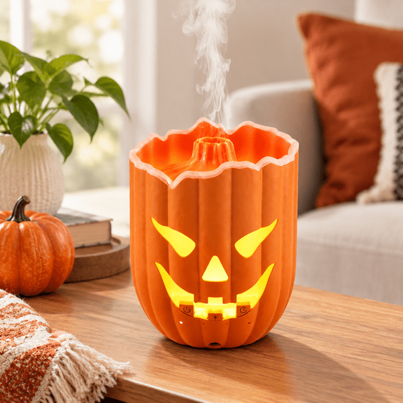 Pumpkin Ultrasonic Oil Diffuser & Cool Mist Humidifier with LED Lights