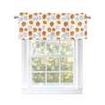 thumbnail image 1 of Pumpkin Valances for Windows Fall Thanksgiving Autumn Yellow Plant Countryside Rod Pocket Curtains Valance Short Window Treatment Drapes for Living Room, Bedroom Bathroom 60"&nbsp;W x 18" L, 1 of 5