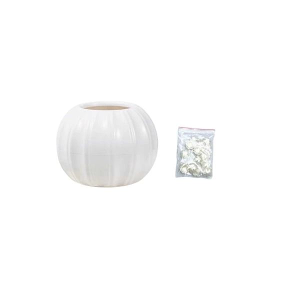 Pumpkin Vase with Petals, Plastic Flower Vase for Fall Decor, Pumpkin Shaped Centerpiece for Table, Thanksgiving Decoration for Home, Artificial Flower Container for Halloween