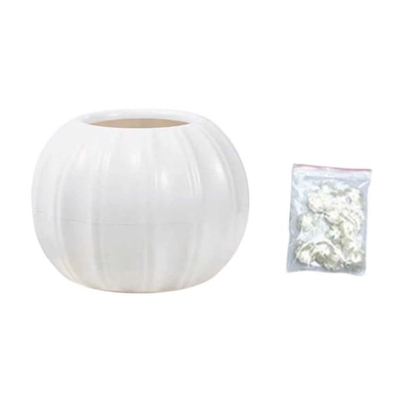 Pumpkin Vase with Petals, Plastic Flower Vase for Fall Decor, Pumpkin Shaped Centerpiece for Table, Thanksgiving Decoration for Home, Artificial Flower Container for Halloween