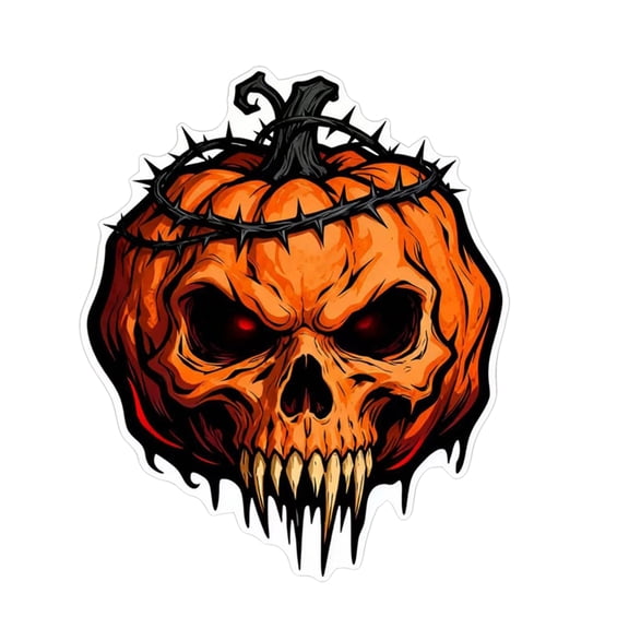 Pumpkin Vehicle Decals, Halloween-Themed Stickers For Cars Trucks Auto Exterior Easy Installation