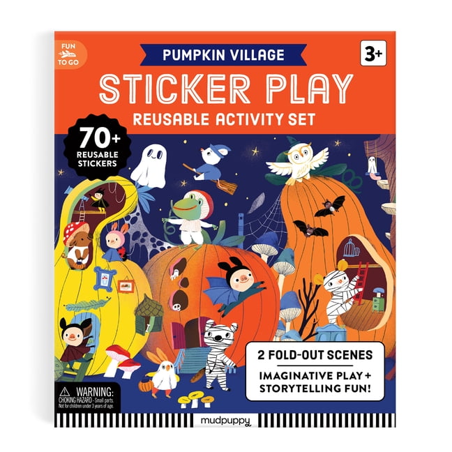 Pumpkin Village Sticker Play Reusable Activity Set, (Hardcover ...