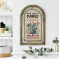 thumbnail image 1 of Pumpkin Wall Art Hanging Painting,12"*8" Rustic Pumpkin French Country Decor,Farmhouse Pumpkin Painting with Frame,Vintage Cute Animal Artwork Poster for Home Decor, 1 of 5