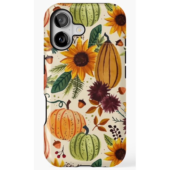 Pumpkin Watercolor Pattern Fall Case Phone Case for iPhone 11 12 13 14 15 16 17 Pro Max