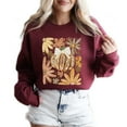 thumbnail image 1 of Pumpkin Weather Fall Sweatshirt Funny Women Thanksgiving Casual Long Sleeve Graphic Shirts Pullover Tops, 1 of 4