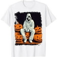 thumbnail image 1 of Pumpkin White Ghost white T-Shirt, 1 of 3