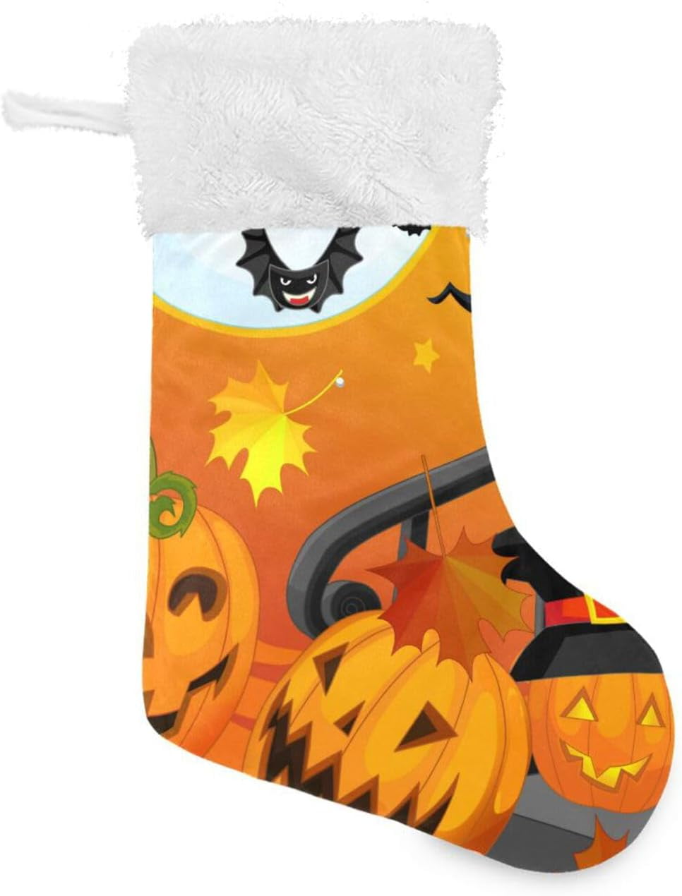 Pumpkin Witch Bat Moon Christmas Stockings Cartoon Halloween Xmas