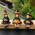 thumbnail image 1 of Pumpkin Witch Statue Ornaments Gothic Home Witch Girl Garden Decoration Resin Crafts, 1 of 8