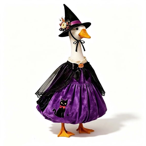 Pumpkin Wizard Witch 23-Inch Porch Dress for Yard Outdoor Garden Patio