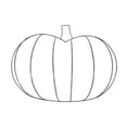 thumbnail image 1 of Pumpkin Wreath Frame DIY Metal Wire Form – 7.87" x 9.84" Fall Craft Base for Wreaths Door Decor & Seasonal Displays, 1 of 3