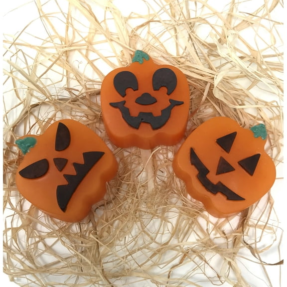Pumpkin pie halloween glycerin handmade soap natural moisturizing body 1 bar