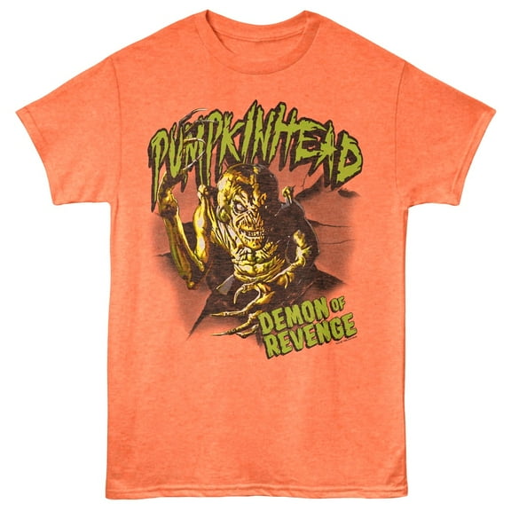 Pumpkinhead Demon of Revenge Bursting Men's T Shirt (OrangeHeather, Adult2XL)