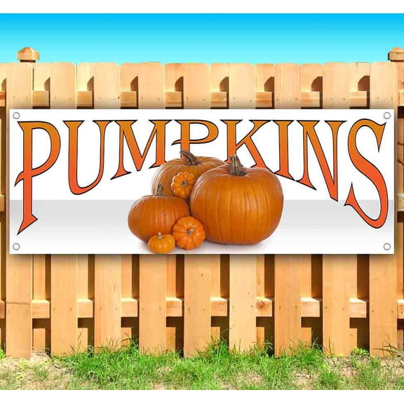 Pumpkins 13 oz Vinyl Banner With Metal Grommets