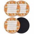 thumbnail image 1 of Pumpkins Fall Coasters Set of 4, Absorbent Coasters for Drinks, Thanksgiving Maple Farmhouse Check Orange Coaster for Desk Coffee Table Protection, Home Decor House Warming Gifts 4", 1 of 8
