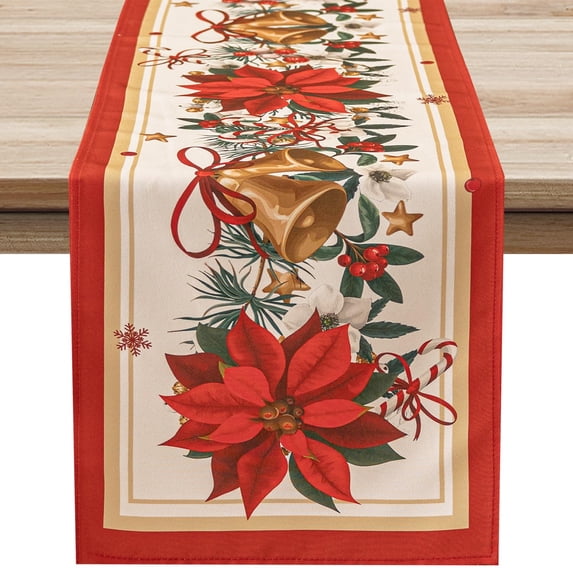 Pumpkins Fall Table Runner Autumn Thanksgiving Kitchen Dining Table ration for Home Party Wedding Indoor Outdoor r