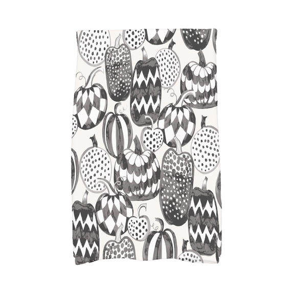 Pumpkins Galore 18" x 30" Inch Cream Halloween Hand Towel