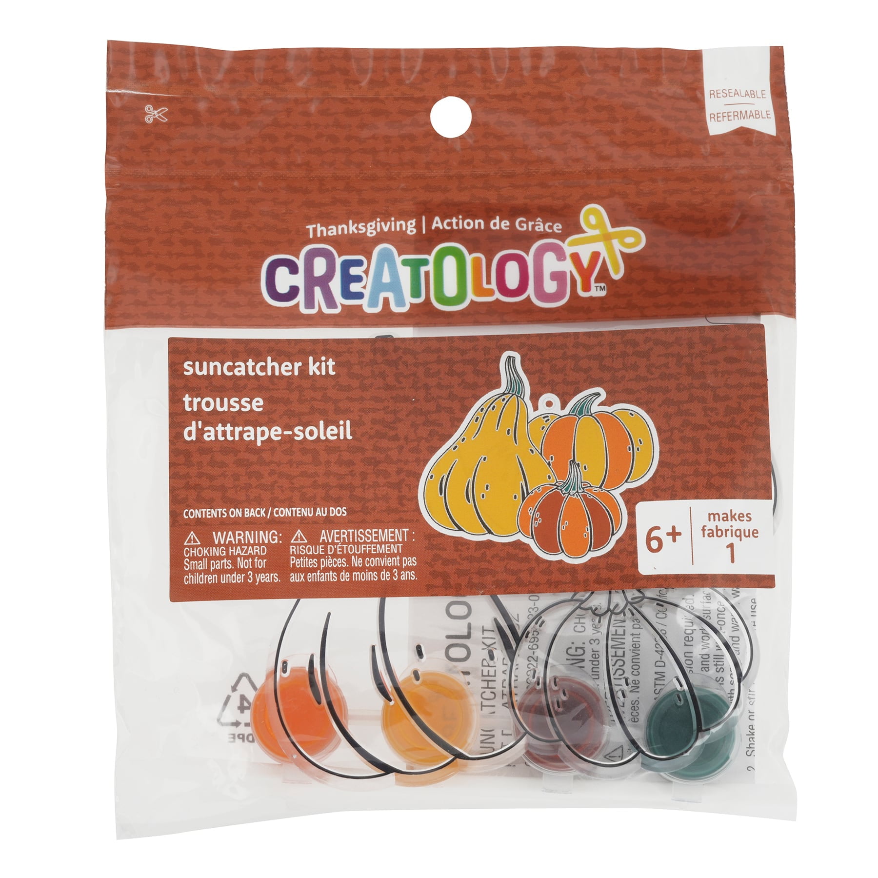Pumpkins & Gourds Suncatcher Kit by Creatology™ ThanksgivingFall