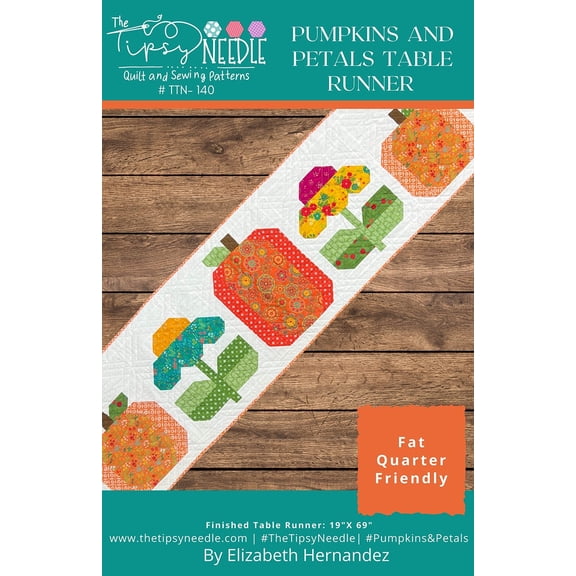 Pumpkins and Petals Table Runner Pattern by Elizabeth Hernandez