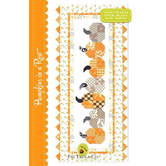 Pumpkins in a Row Table Runner Pattern by Fig Tree Quilts