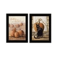 thumbnail image 1 of Pumpkins with A Black Cat by Bonnie Mohr Print Wall Art Wood Multi-Color, 1 of 5