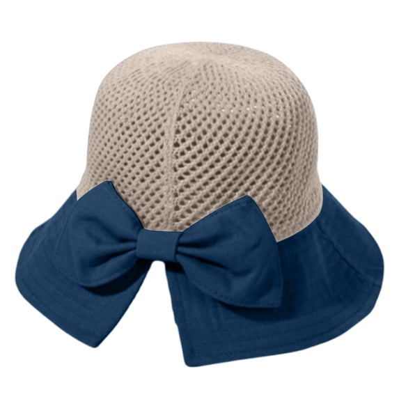 Pumxq Cloche Hats for Women Woven Hat Mesh Straw Hat Floppy Hats Bucket Hat Summer Cloche Cap Cloche Hat Straw Hat Crochet Beach Hat Lightweight and Breathable Wedding Sun Hat A24 Navy One Size
