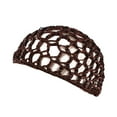 thumbnail image 1 of Pumxq Mesh Crochet Hair Nets Rayon Knit Snood Hat Cover Crocheted Sleeping Cap for Women Long Curly Hair C One Size, 1 of 9