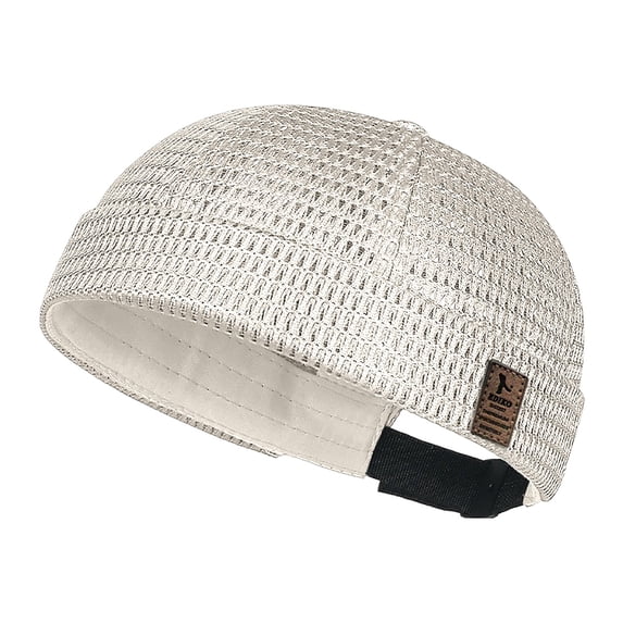 Pumxq Watch Cap Docker Leon Brimless Hat Rolled Cuff Harbour Hat Beige One Size
