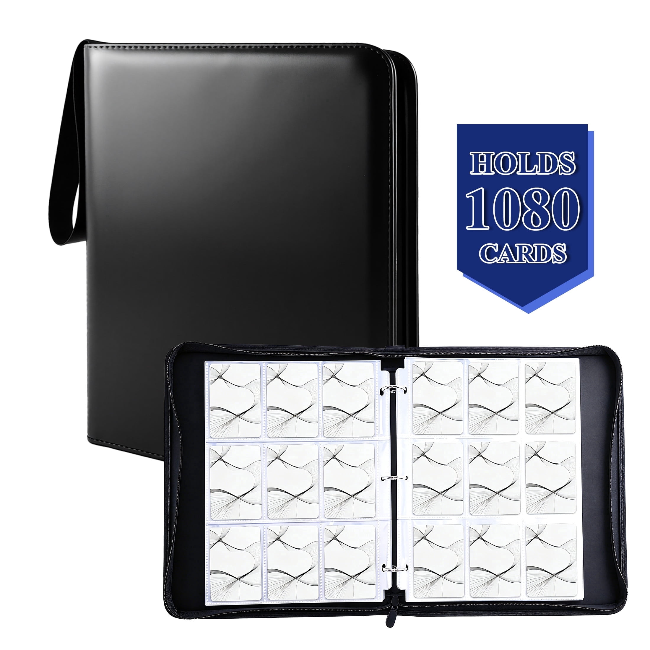 1x1 card binder TCG Album 360 Cards 9-Pocket (33 Layout) Cards are blank on front and back for easy customization punada Card Binder, Trading Card