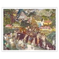 thumbnail image 1 of Punahou Carnival - Hawaiian Animals at the Punahou School Carnival! - From an Original Hawaii Watercolor Painting by Peggy Chun - Fine Art Matte Paper Print (Unframed) 16x20in, 1 of 4