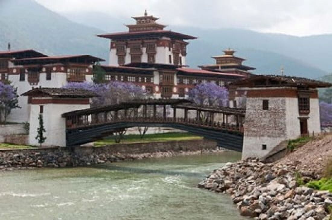Punakha Dzong Palance Bhutan Canvas Art - Jaynes Gallery DanitaDelimont (29 x 19)