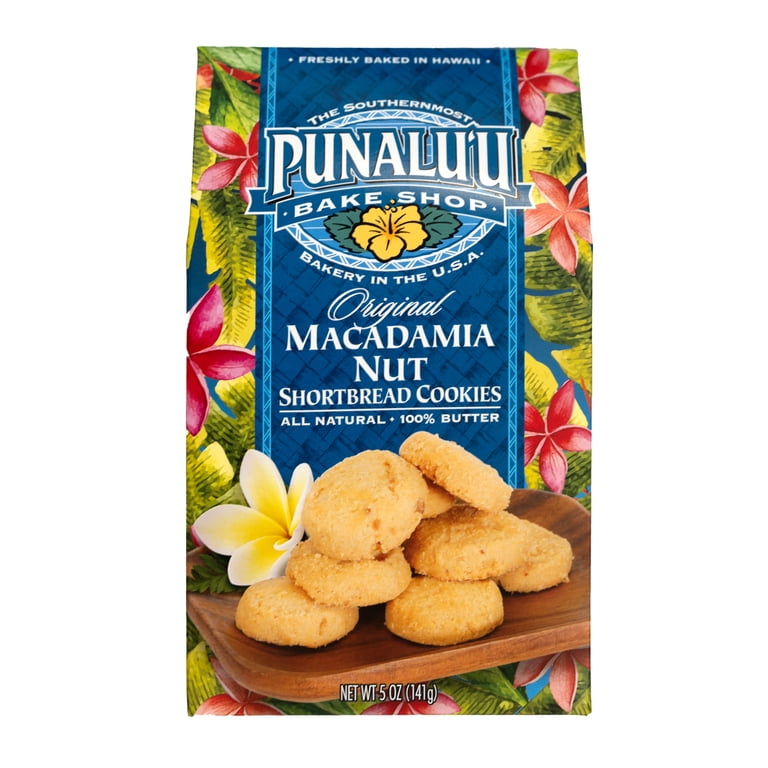 Punalu'u Bake Shop Original Macadamia Nut Shortbread Cookies
