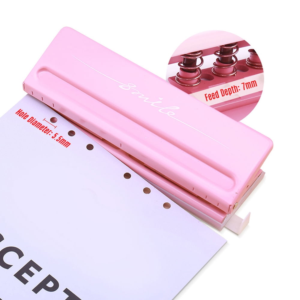 Punch,A6 B7 Dairy Puncher A4 A5 B7 Dairy Planner A5 A6 B7 Punch Puncher A4 Adjustable Punch Puncher With 6 Sheet Binder With 6 Mewmewcat Qisuo Sheet Qahm Planner S Binder