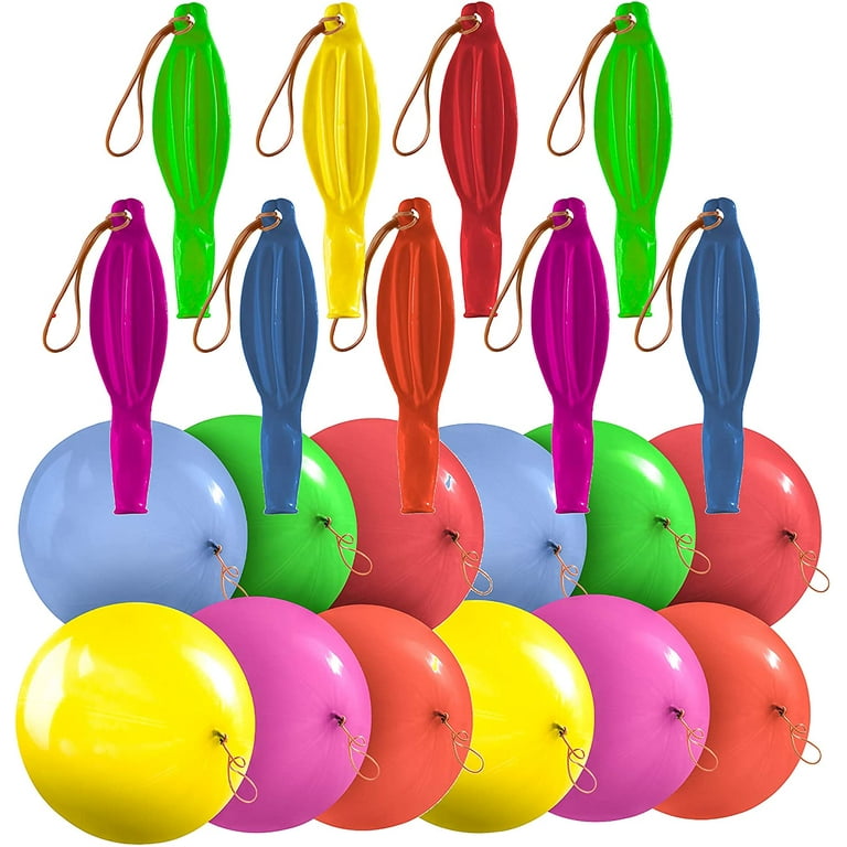 Punch Balloons in 6 Assorted Colors - 18 Inch Strong Punching Ball Balloons  for Indoor or Outdoor Fun or Party Favor-36 pack 