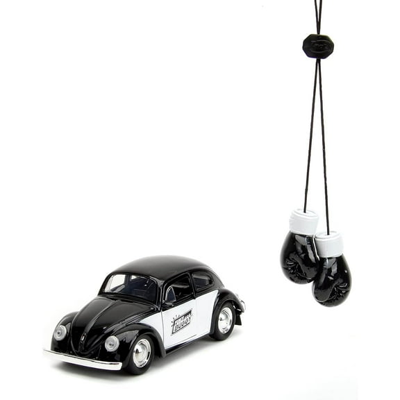 Punch Buggy 59 VW Beetle Black 1:32 Vehicle and Gloves
