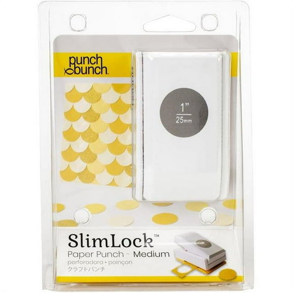Punch Bunch SlimLock Medium Punch-Circle 1"X1"
