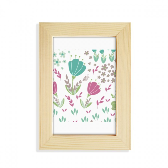 Punch Flower Paint Art Deco Fashion Desktop Display Photo Frame Picture Art Painting 5x7 inch