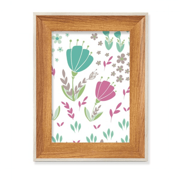 Punch Flower Paint Desktop Wooden Photo Frame Display Picture Art Painting Multiple Sets
