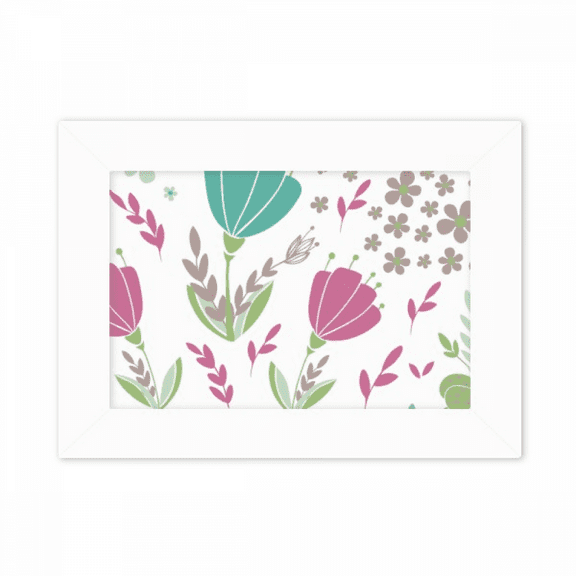 Punch Flower Paint Photo Mount Frame Picture Art Painting Desktop 5x7 inch