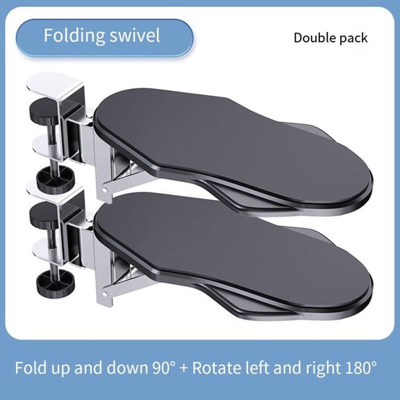 Punch-Free Desktop Elbow Rest Support,Foldable & Adjustable Arm Extender Bracket for Desk Comfort