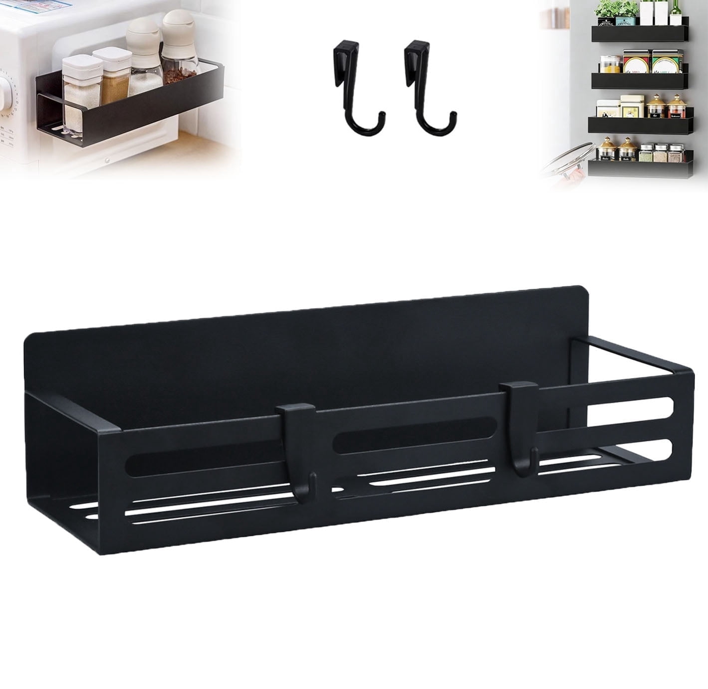 Punch Free Magnetic Storage Rack Organize, Magnetic Spice Storage Rack ...