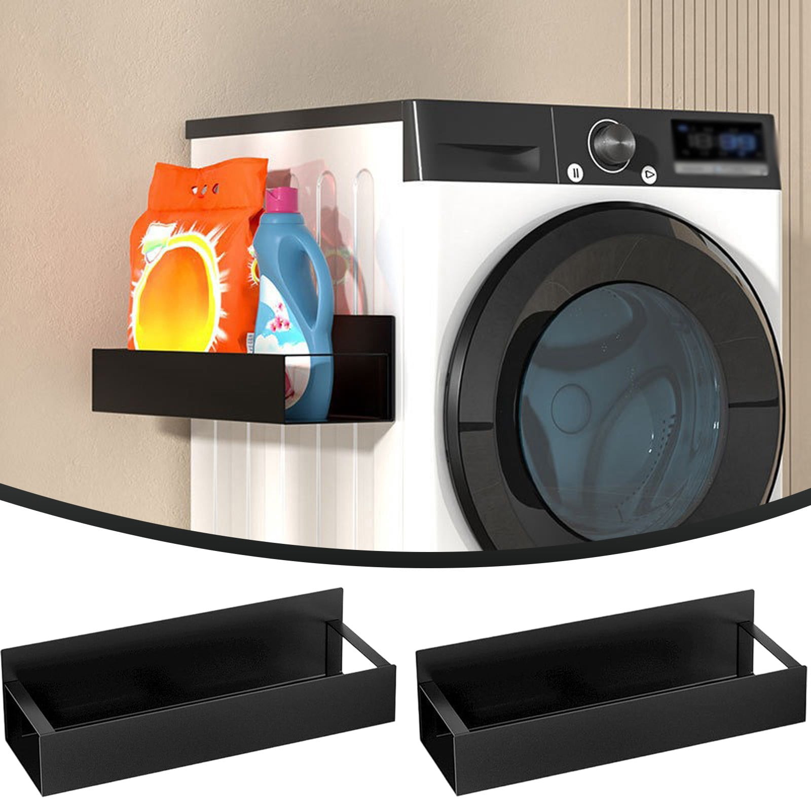 Punch Free Magnetic Storage Rack Organizer, Magnetic Spice Storage Rack ...