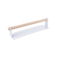 thumbnail image 1 of Punch Free Self\-adhesive Roll Paper Holder Towel Wooden Storage Rack Hanging Shelf For Kitchen Bathroom Fast Shipping white, 1 of 9