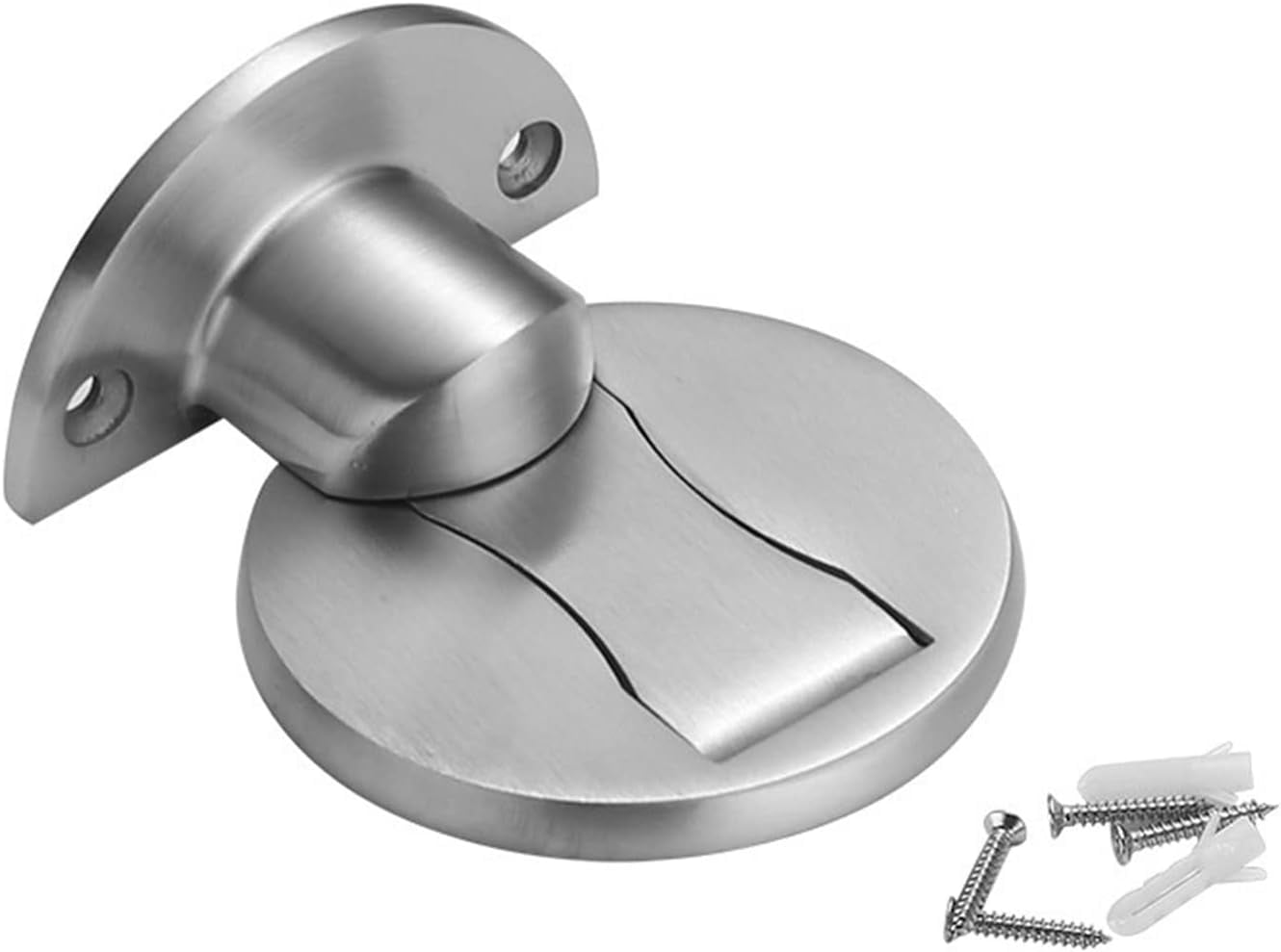 Punch-Free Stainless Steel Magnetic Door Stop Furniture Fittings Stopper for Door Double Hole Door Pad Door 1Pcs