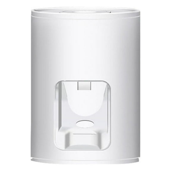Wall-Mounted Toothpaste Dispenser with Squeezer and Storage Rack, Punch-Free Toothpaste Holder for Bathroom, White Organizer